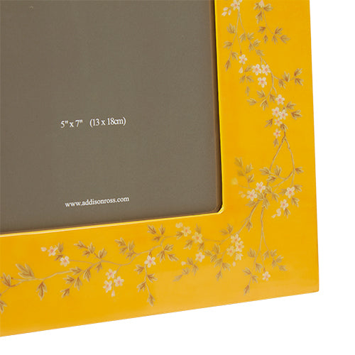 5x7 Chinoiserie Yellow Frame