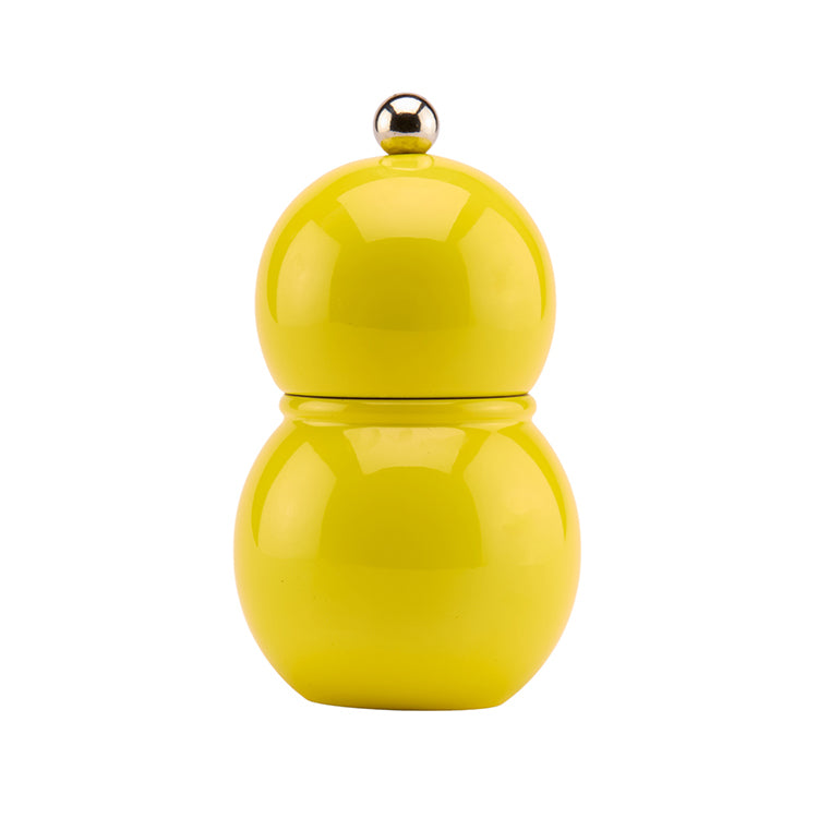 Yellow Lacquer Chubby Salt & Pepper Mill