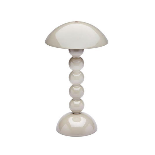Cappuccino Lacquer Rechargeable Bobbin LED Lamp
