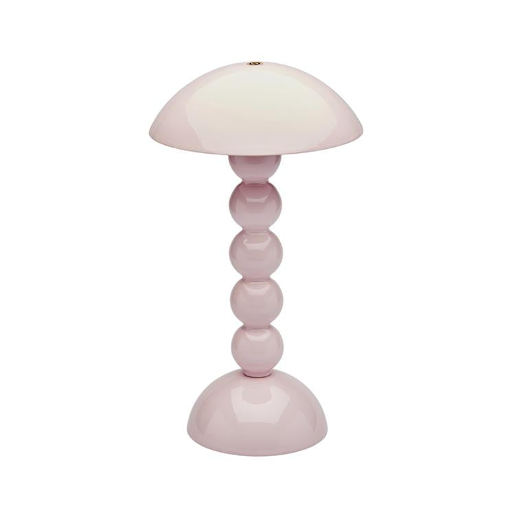 Pale Pink Lacquer Rechargeable Bobbin LED Lamp