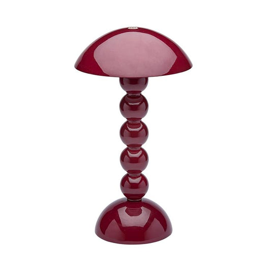 Cherry Lacquer Rechargeable Bobbin LED Lamp
