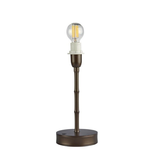 Bamboo Rechargeable Lamp Base Bronze 25cm