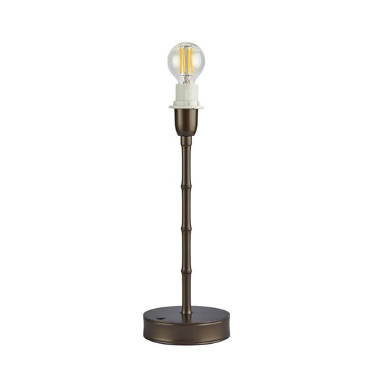 Bamboo Rechargeable Lamp Base Bronze 30cm