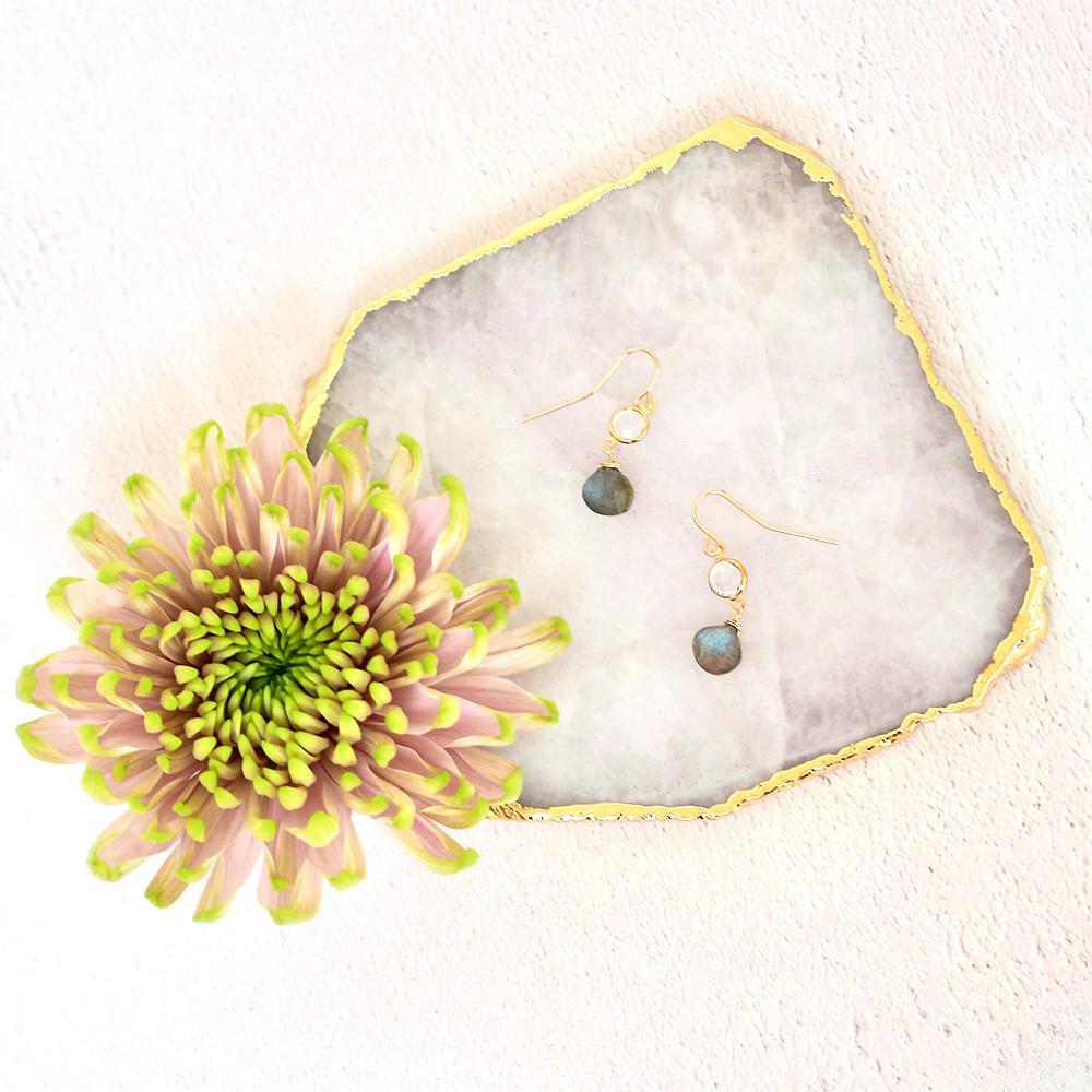 Mother of Pearl Double Drop Earring - Jewellery - Addison Ross
