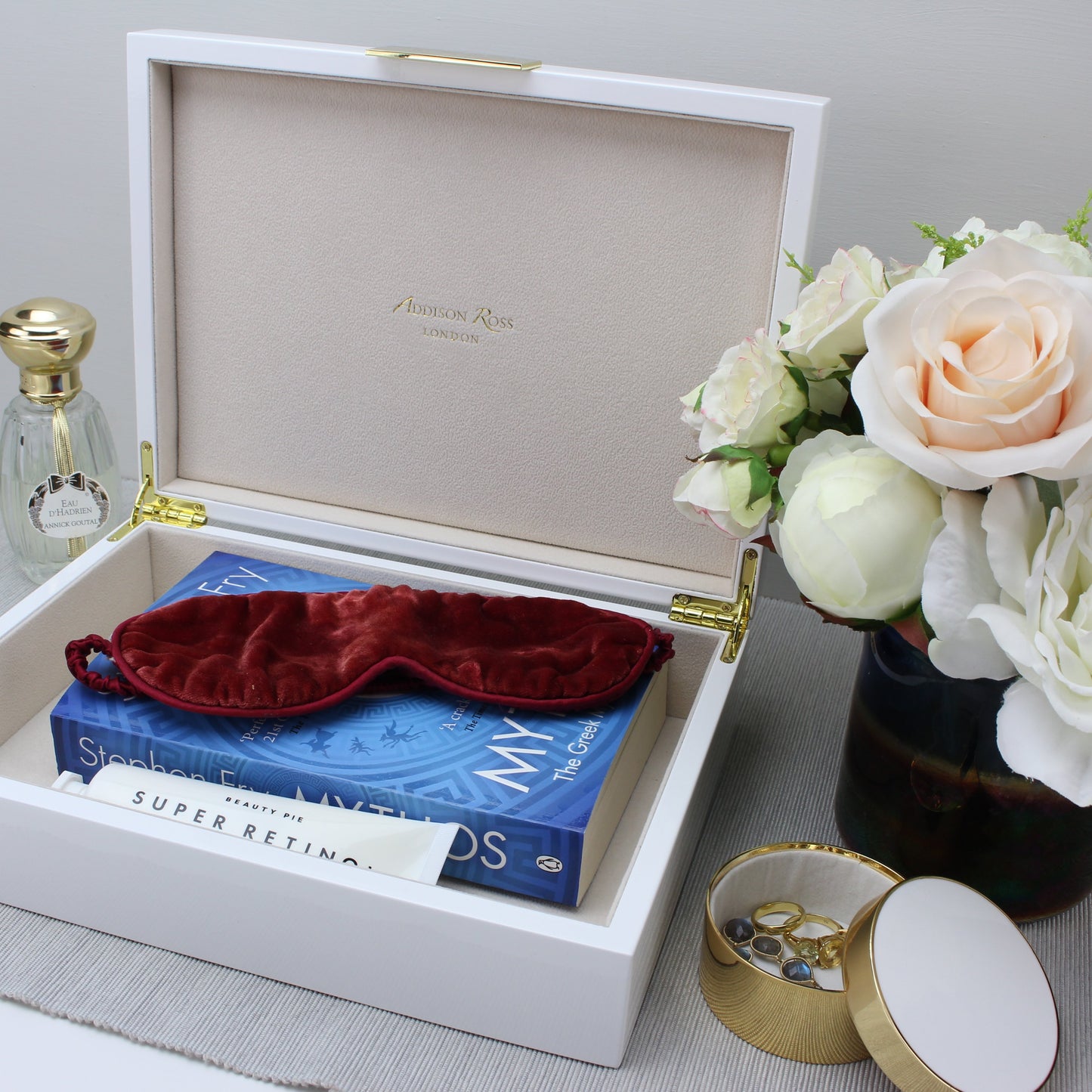 Large Blue Shagreen Lacquer Box with Silver