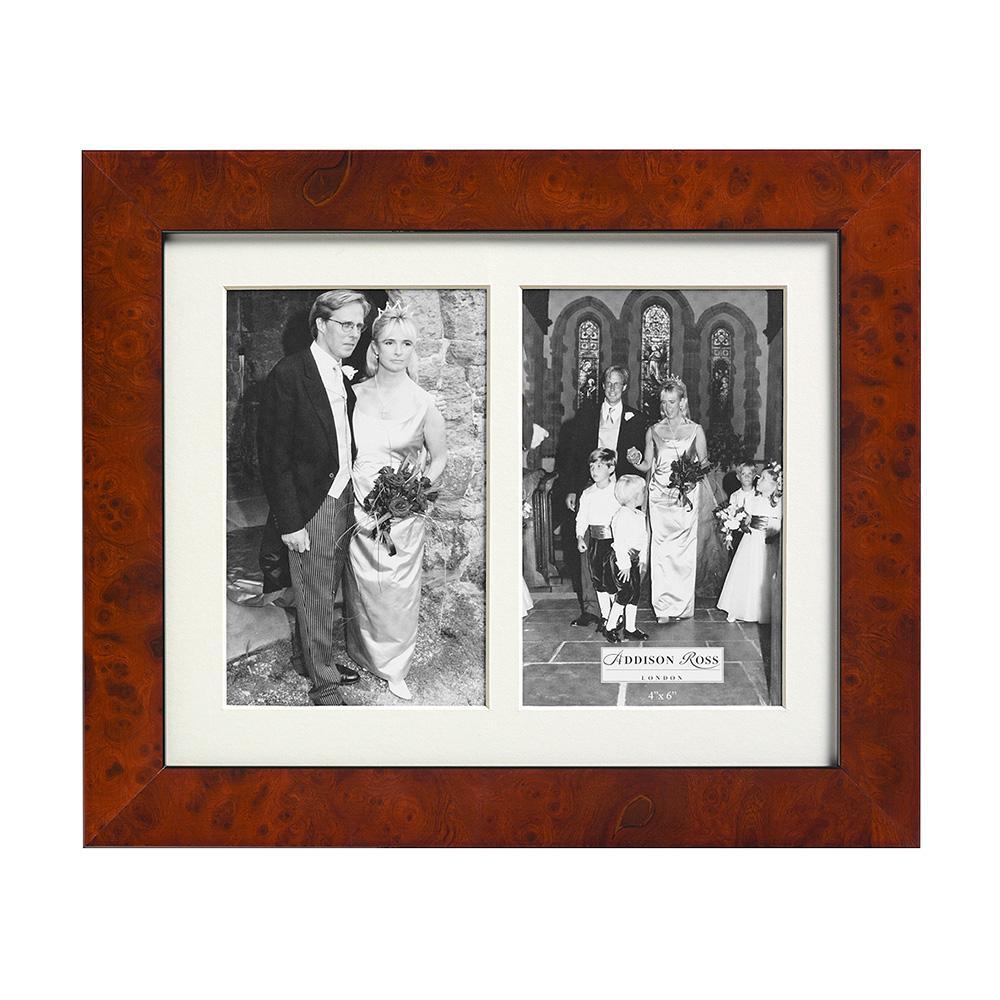 Walnut Poplar Photo Frame with Mount - Wood Frames - Addison Ross