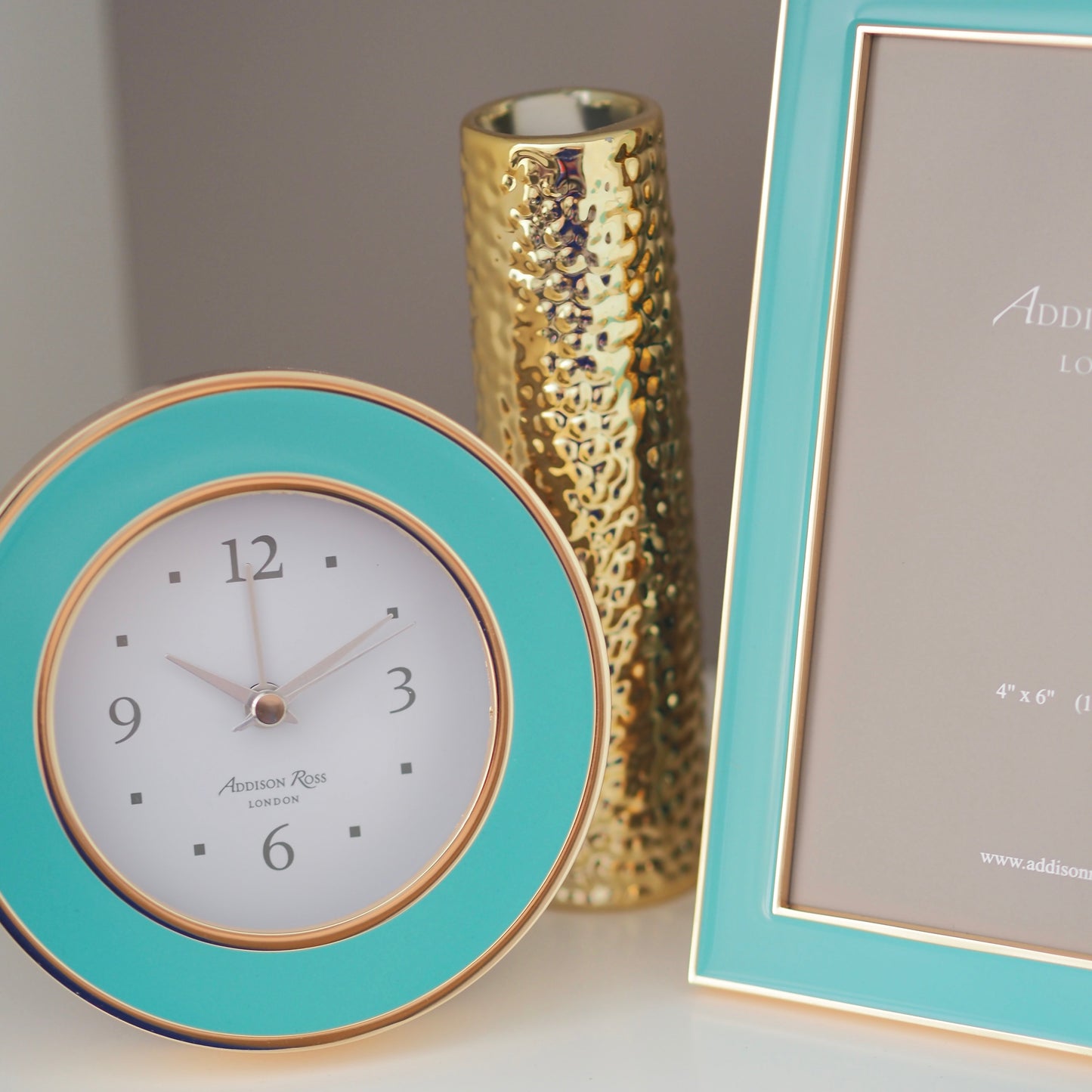 Pastel Blue & Gold Alarm Clock - Clock - Addison Ross