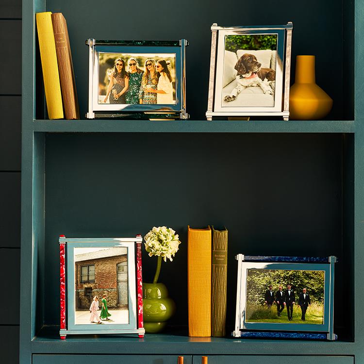 Ruby & Silver Acrylic Photo Frame