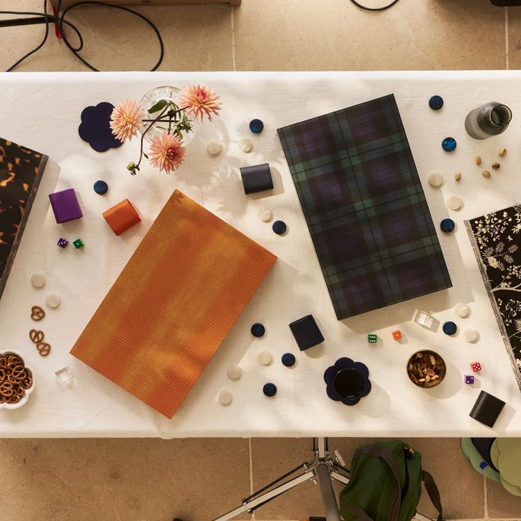 Lacquer Backgammon Set Orange Crocodile