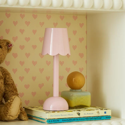 Scallop LED Lamp Pink 28cm