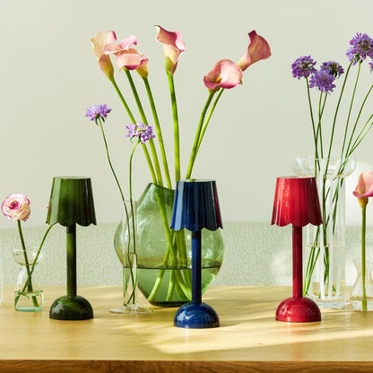 Scallop LED Lamp Navy 28cm