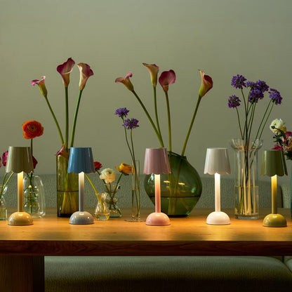 Scallop LED Lamp Pink 28cm