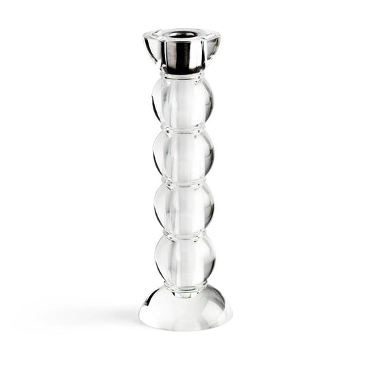 Icy Bobbin Candlestick Clear 23cm