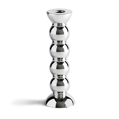 23cm Bobbin Candlestick Chrome
