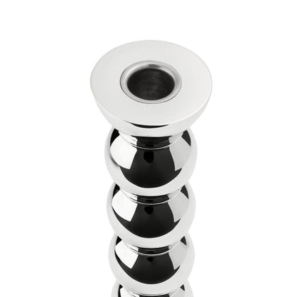 23cm Bobbin Candlestick Chrome