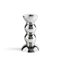 14cm Bobbin Candlestick Chrome