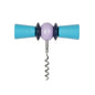 Bow Tie Corkscrew Aqua & Lilac
