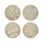 Chinoiserie Coasters Grey - Set of 4