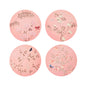 Chinoiserie Coasters Pink - Set of 4