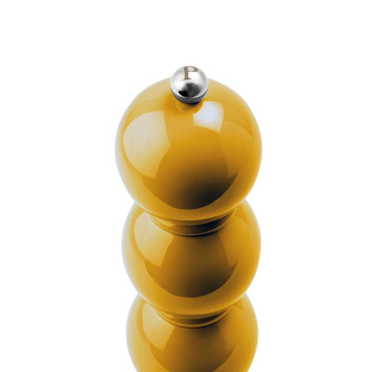 Mustard Bobbin Lacquer Salt or Pepper Mill