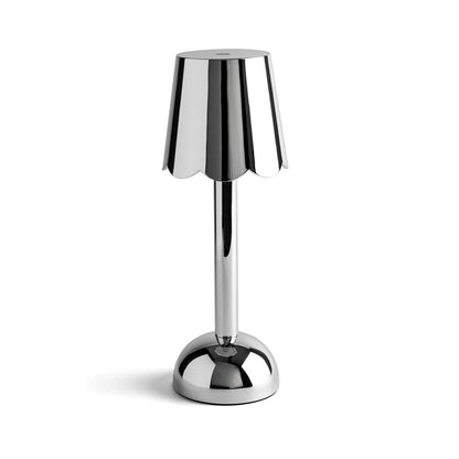Chrome Rechargeable Bobbin LED Lamp