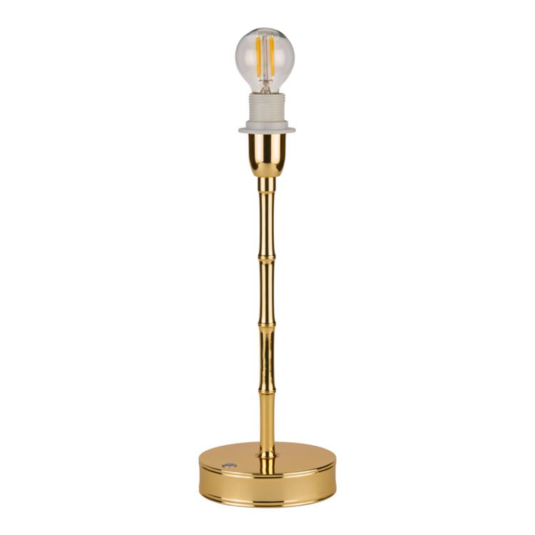 Bamboo Lamp Base Gold 30cm