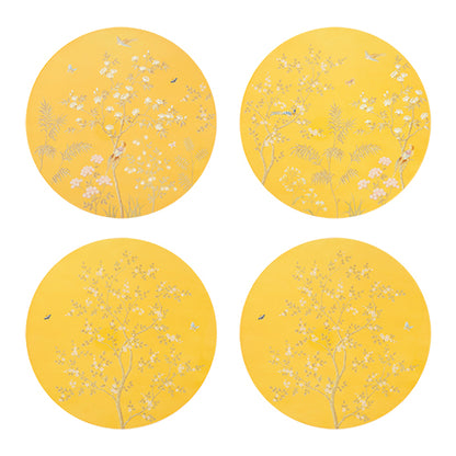 Chinoiserie Placemats Yellow - Set of 4