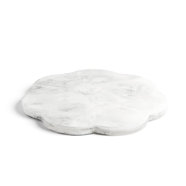 Scallop Resin Board White