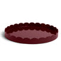 20x20 Scalloped Tray Cherry