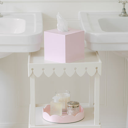 Light Pink Square Tissue Box