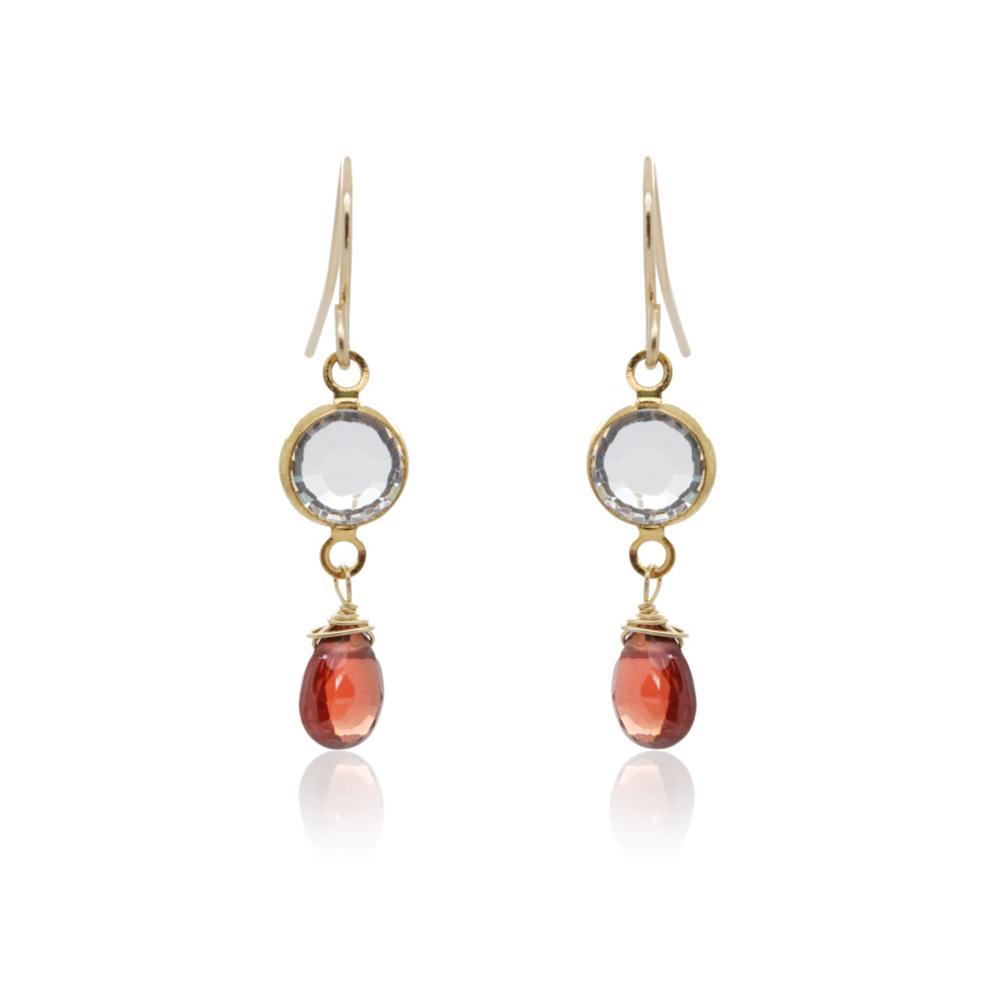 Garnet Double Drop Earrings - Jewellery - Addison Ross