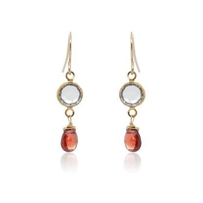 Garnet Double Drop Earrings - Jewellery - Addison Ross