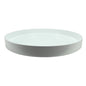 White Round Large Lacquered Tray
