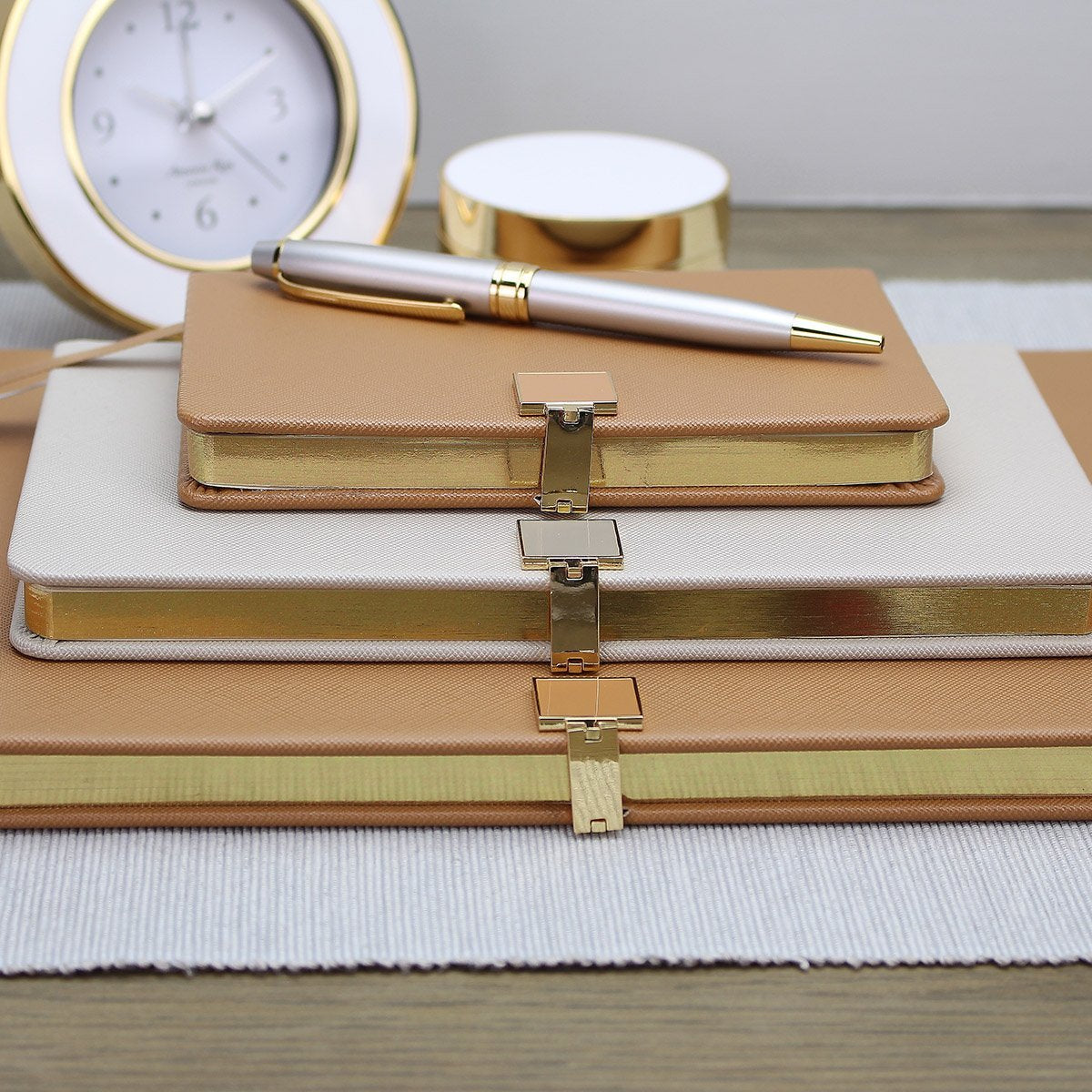 Tan & Gold A6 Notebook