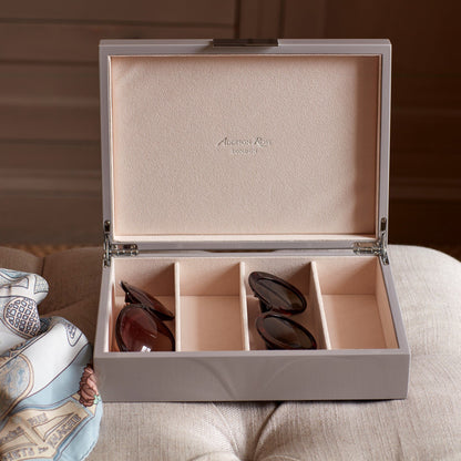 Large Chiffon Grey & Silver Glasses Box