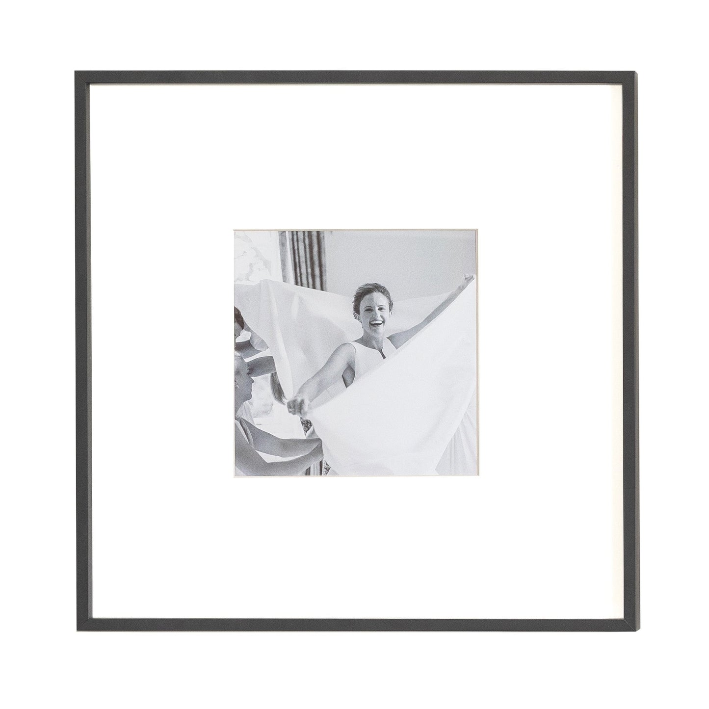 Four Aperture Black Wall Hanging Frame