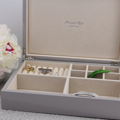 Large Chiffon Jewellery Box with Gold