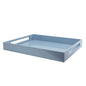 Pale Denim Blue Medium Lacquered Serving Tray